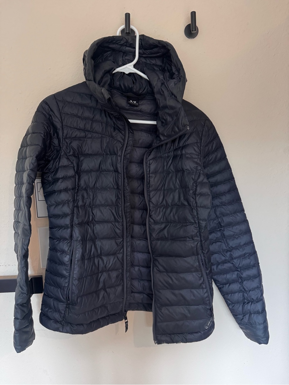 Black Diamond Women's Black Quilted Hooded Puffer Jacket